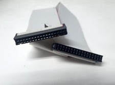 CHN YD-FD-RBN-34 34-PIN Round Flat Ribbon Floppy Cable 24" 3 Connectors