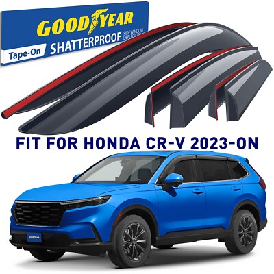 Rain Guards Vent Visors Shade for 2023-2026 Honda CR-V (CRV) SHATTERPROOF
