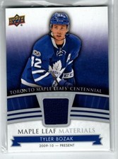 2017-18 Toronto Centennial Maple Leafs Materials #MLTB Tyler Bozak (ref 146365)