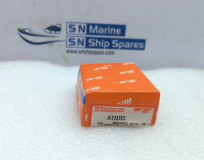Ferraz Shawmut ATQR5 Fuse 5A 600VAC NOV 0000-6905-49 10PC In Lot