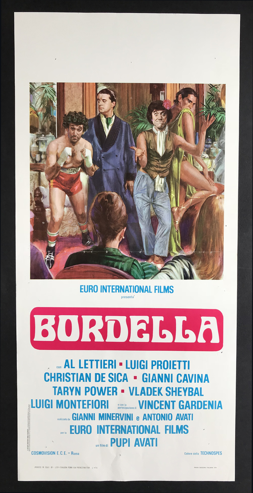 Locandina originale film Bordella (1976) - Regia di Pupi Avati