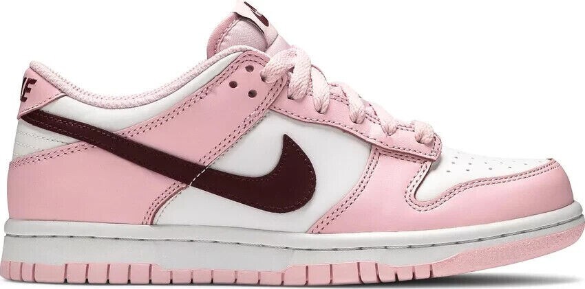 Nike Dunk Low Pink Foam Red White GS Size 7Y CW1590-601 | eBay