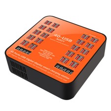 200W USB Charger Power Stand 40 Ports Desktop Charging Station for Phone Tablets