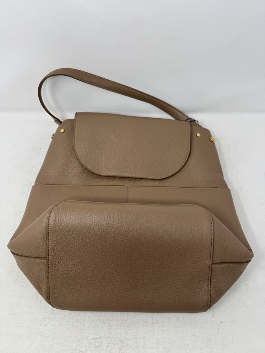 Cuyana Women’s Leather Backpack 13-inc - Cappuccino Missing 1 Metal Button See Leather Backpack 13-inch – Cuyana main image 3