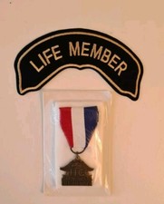 Harley Davidson Owners Group Motor Cycles Patch and Pin HOG Life Member medal