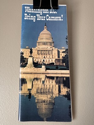 1977 Washington DC District of Columbia Kodak City Visitor Map Guide Booklet