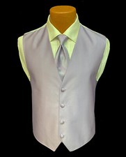 Men's Bali Lavender Tuxedo Vest with Long Tie Free Shipping Size ML Tall