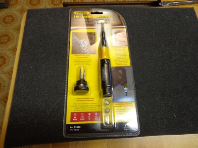 General Tools: 8-in-1 Lighted Precision Screwdriver With 3 Batteries