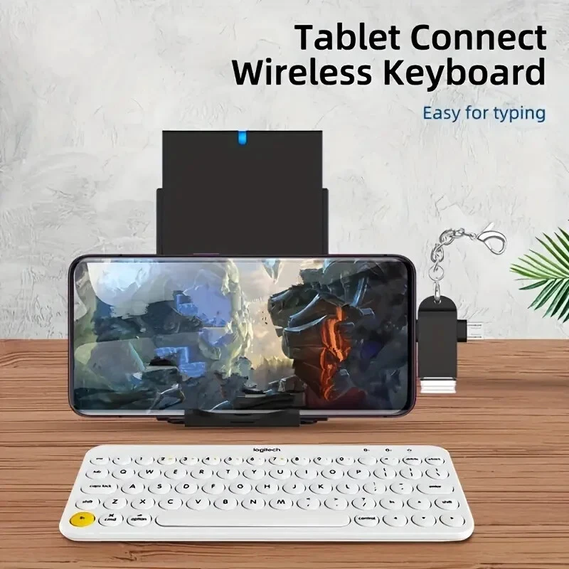 Adaptador OTG 2 en 1 Tipo C Micro USB a USB C Lector de Unidad Convertidor Flash - Image 2 of 4