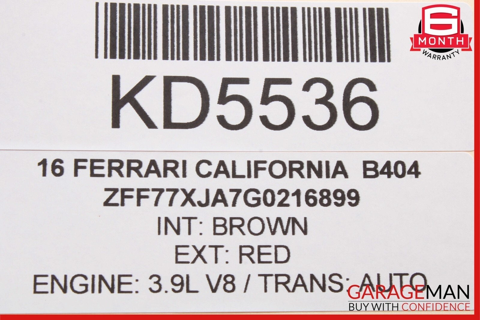 Ferrari California 2015-2018 RIGHT Parking sensor P/N 223469