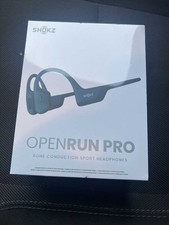 Shokz - OpenRun Pro Premium Bone Conduction Open-Ear Sport Headphones Steel Blue
