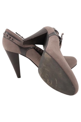 LAURA SCOTT Slingback Pumps Braun Gr. 38 Damen High Heels Nieten - Bild 3 von 3