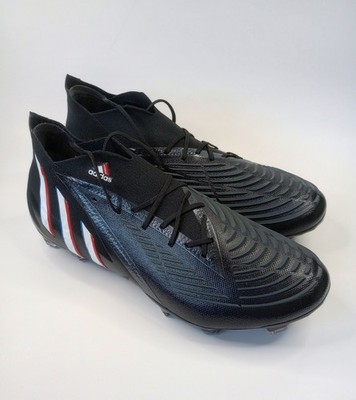 Adidas Men's Predator Edge.1 FG Soccer Cleats Black Red Blue Size 10.5 HO2935