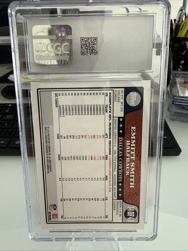 Emmitt Smith CGC 9.5 - 2008 Topps 'Turn Back the Clock' - Cowboys, Gators, HOF - Bild 2 von 2