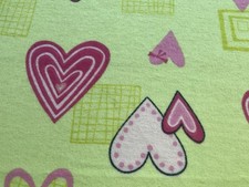 Fabric Flannel Cotton Heart And Heart 42  x 46  284