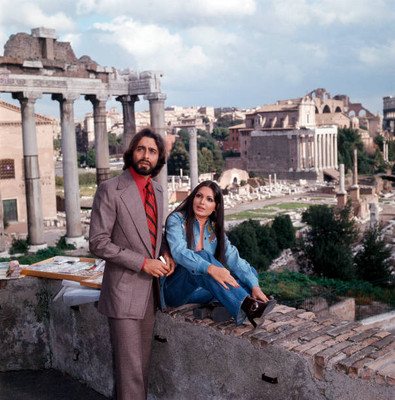 Indian actor Kabir Bedi his partner Indian actress Parveen Babi re- Old Photo