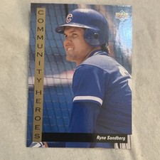 Upper Deck Ryne Sandberg Community Heroes insert 1993 issue card #38 Cubs