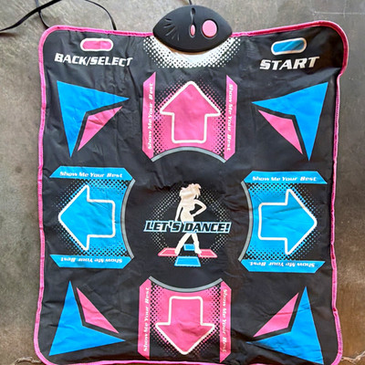 Let's Dance Electronic Soft Dance Mat Pad - Show Me Your Moves TV Plug Play Used