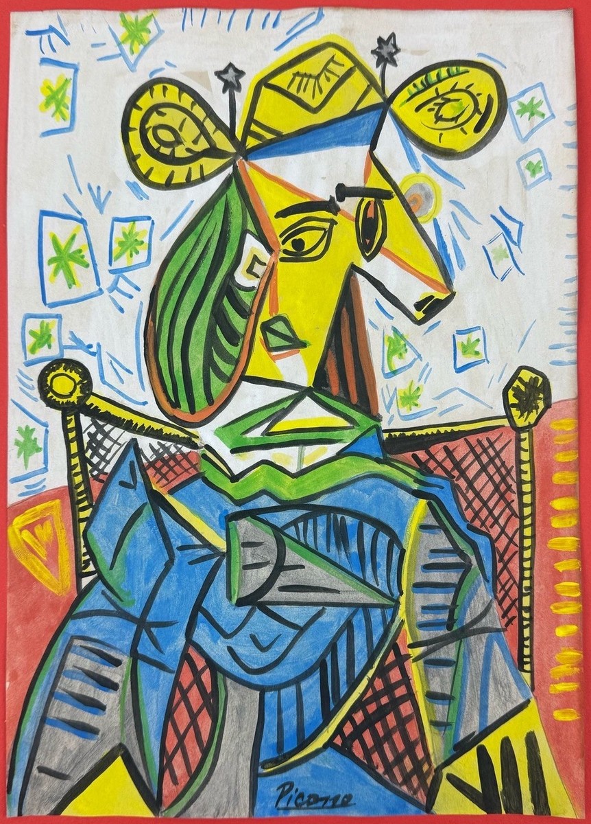 アート・デザイン・音楽 Picasso taschen Pablo Picasso, Three Musicians | Modernist Cubism Portrait