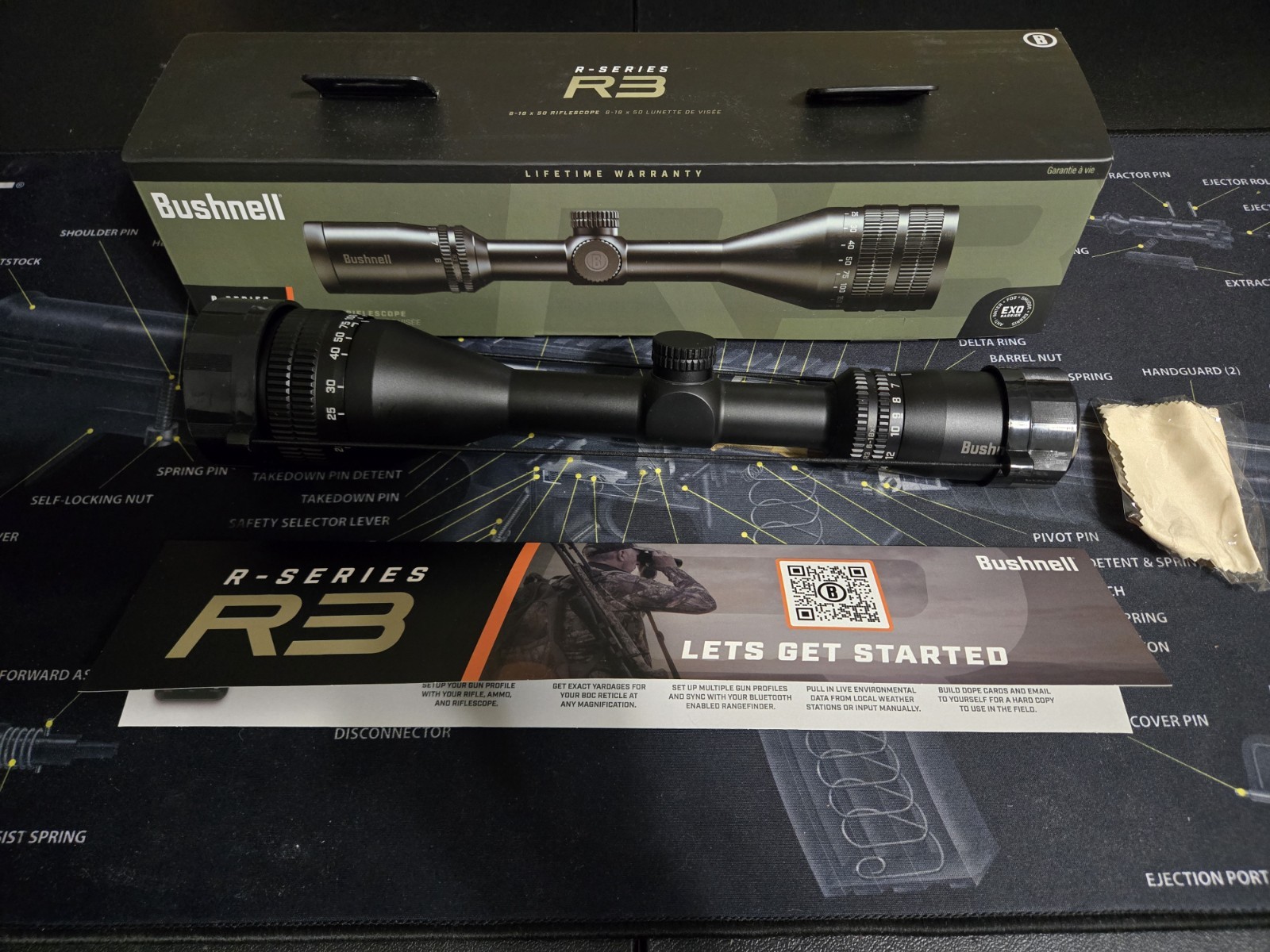 Bushnell R3 6-18x50mm SFP Riflescope w/ DOA Quick Ballistic Reticle #R3-61850S11