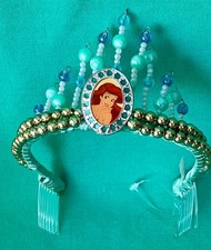 DISNEY PARK LITTLE MERMAID PRINCESS ARIEL COSTUME TIARA CROWN NEW