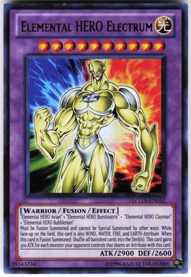 Elemental HERO Electrum LCGX-EN052 Yugioh TCG Ultra Rare MP