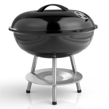 Classic Kettle Barbecue - 34cm Grill Area, Charcoal BBQ Grill with porcelain