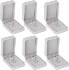 LETURE 6 Pieces Velvet Jewelry Gift Boxes for Necklace Pendant Bracelet Ring Ear