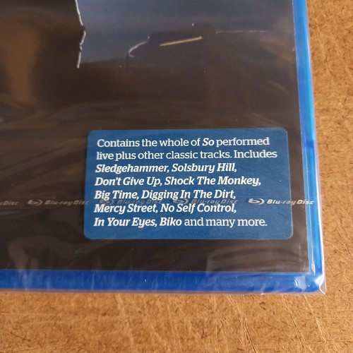 Peter Gabriel Back To Front Live In London BluRay Nuovo Sigillato - Foto 2 di 3