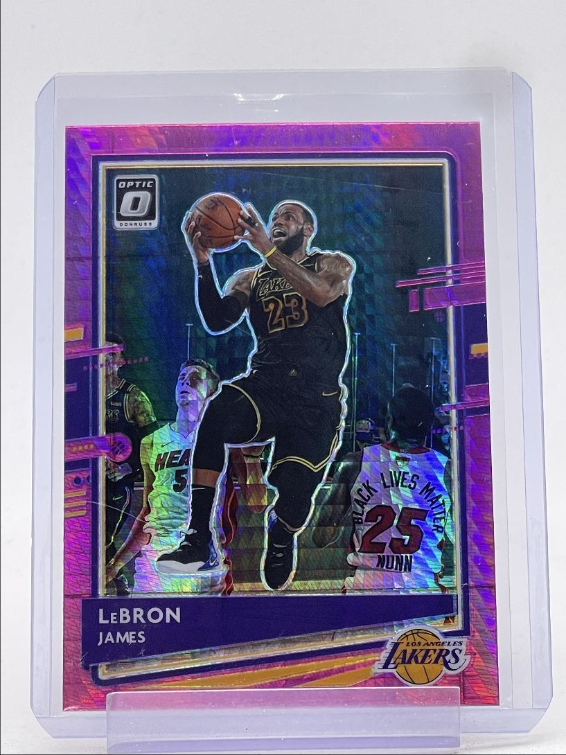 LEBRON JAMES 2020-21 DONRUSS OPTIC PINK HYPER PRIZM LAKERS #13 Q4094