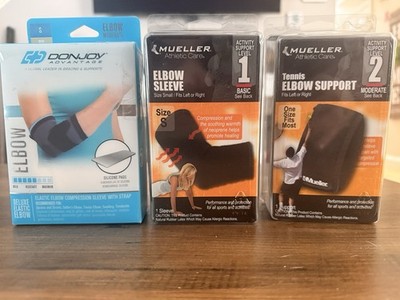 Elbow Sleeve Brace Support Set Of 3 All New