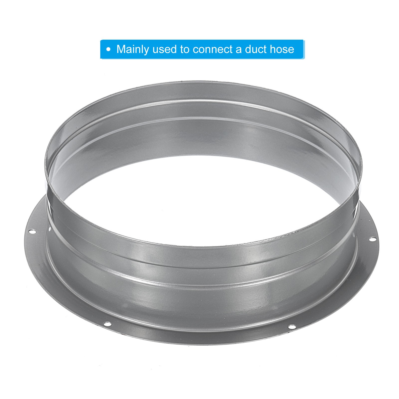 8 Inch Metal Duct Connector for Heating Cooling Ventilation Straight Pipe