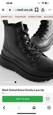 New Next Girls' Black Ankle Boots UK3.