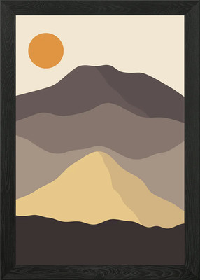 Nature Sun landscape art Framed Wall Art Poster Canvas Print Picture