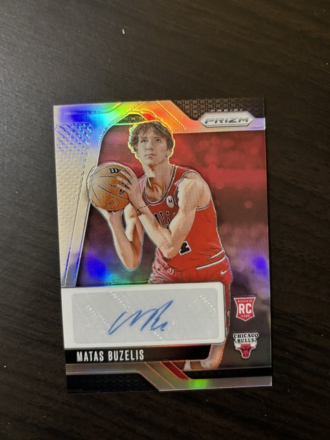 Matas Buzelis 2024-25 Prizm Rookie Signatures Silver #RSI-MBB RC Autograph Auto