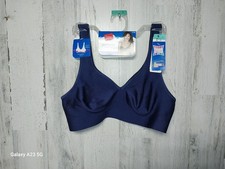 Hanes Smooth Comfort Wirefree Bra Size Small Blue