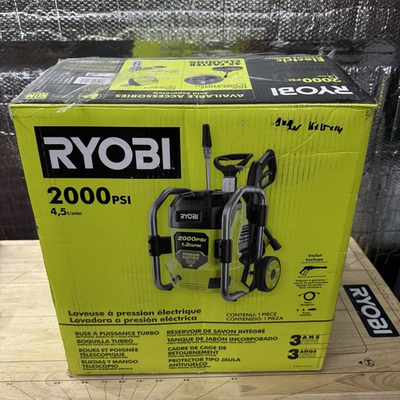 #ad Ryobi RY142022VNM 2000 PSI Cold Water Pressure Washer $200.00