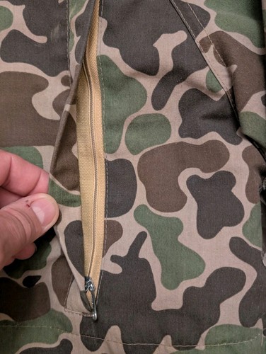 Chaqueta Woolrich De Colección Para Hombres L Pato Piel de Rana Camuflaje Caza Parka - Imagen 11 de 21