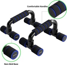 Push Up Bars   1 Pair with Non-Slip Rubber Handles, Fitness Exercise Equipment