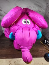Fisher Price Big Things Puffalump Elephant Purple 18" Nylon Plush