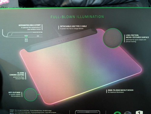 Razer Firefly V2 Pro Gaming Mouse Mat RGB Illuminated Design Brand New & Sealed - Photo 12/16