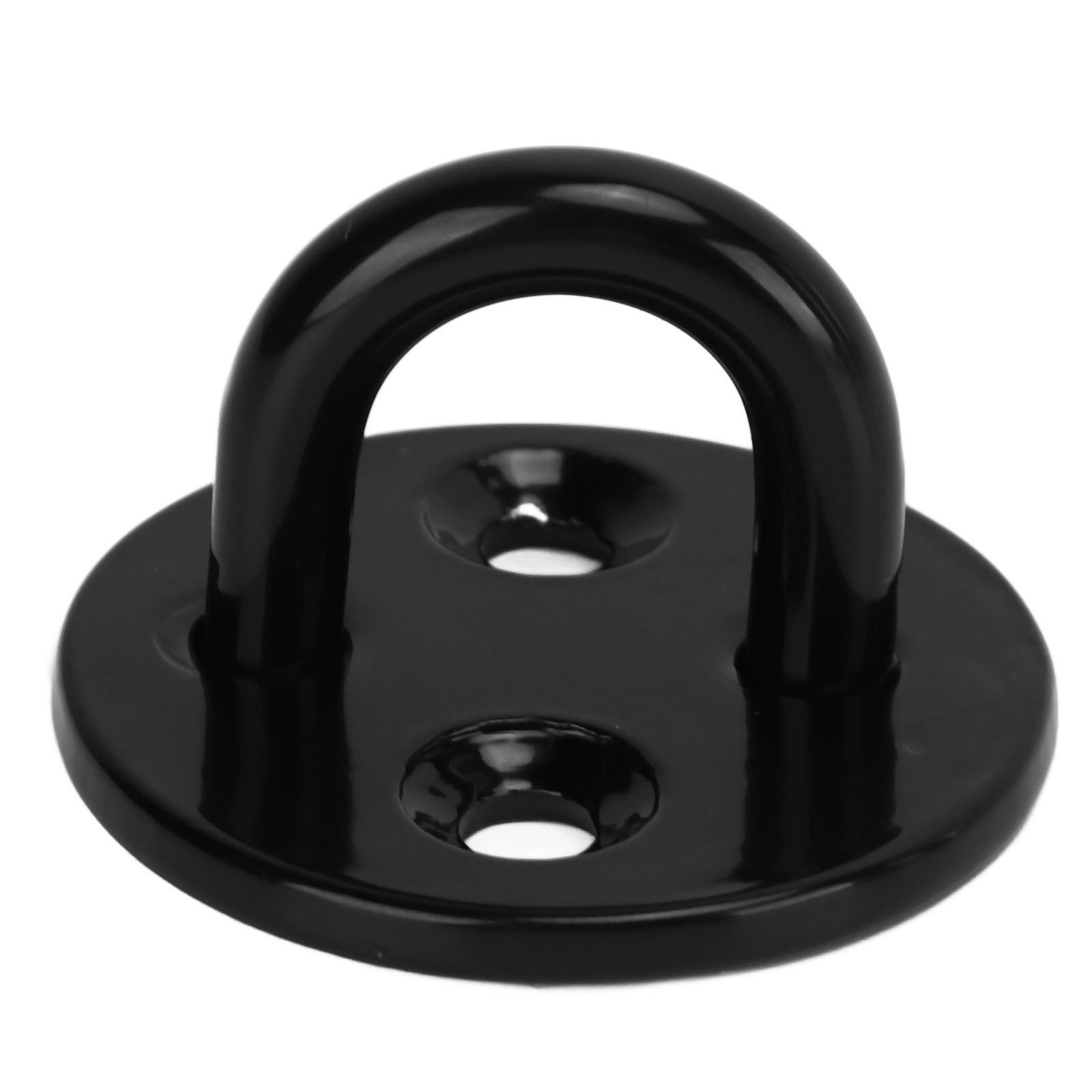 5Pcs Eye Plate Thickened Black Stainless Steel Enhanced Load Bearing Heavy Duty