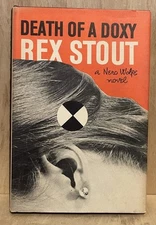 Rex Stout - DEATH OF A DOXY - 1966 HB in DJ - Mystery - NERO WOLFE