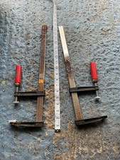 2 Pcs F-Clamps Adjustable 27inch good used condition Collection Only