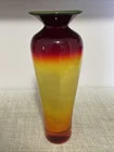 BLENKO GLASS TEQUILA SUNRISE TANGERINE VASE 10 1/8" EXCELLENT CINDITION