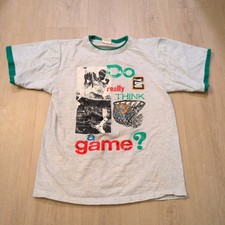 VTG Retro Basketball Youth Large Shirt Double Collar NBA Hoops Y2K