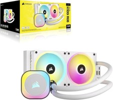 CORSAIR iCUE LINK H100i RGB Liquid CPU Cooler - QX120 RGB Fans - White - SEALED 