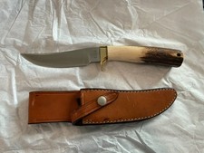 Jimmy Lile ( No Dot ) Custom Fixed Blade Knife Model 3 Stag 5” Blade
