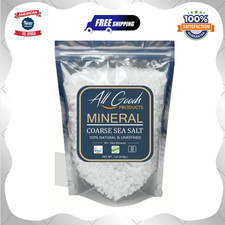 All Goods Baja Sea Salt -16oz Coarse Grain, 30% Less Sodium, 90+Minerals, Kosher