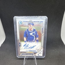 2021 Bowman Chrome Kale Emshoff #CPA-KE Kansas City Royals (Auto, Prospect)